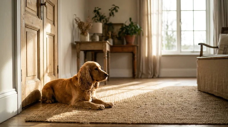 He stops crying when you leave