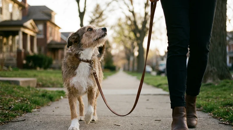 Walking without him pulling on the leash