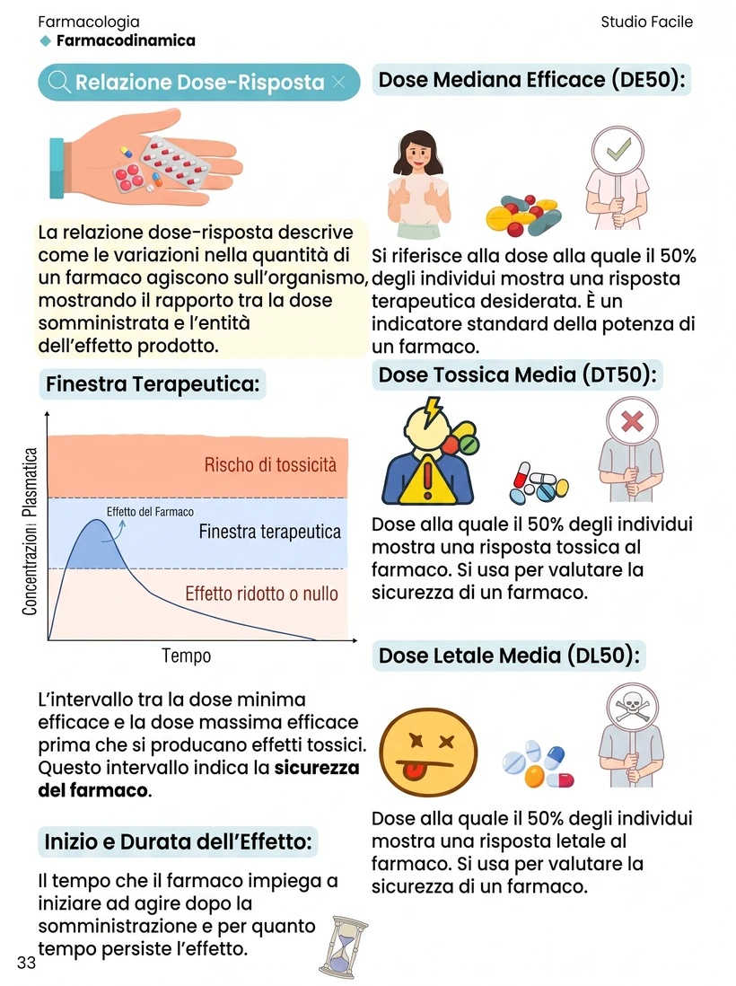 Pagina di esempio: riepilogo visivo di farmacologia