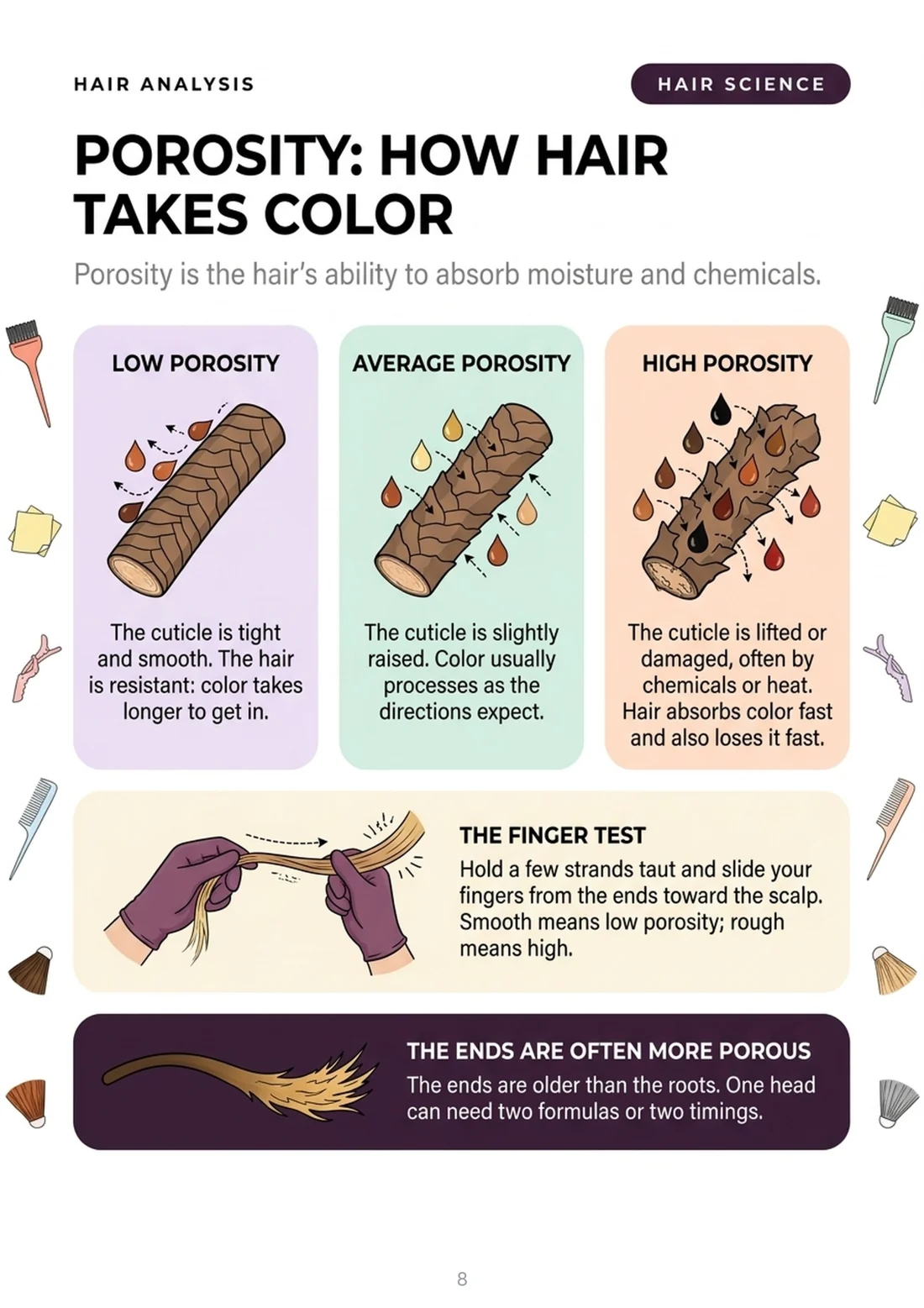 Porosity: how hair takes color