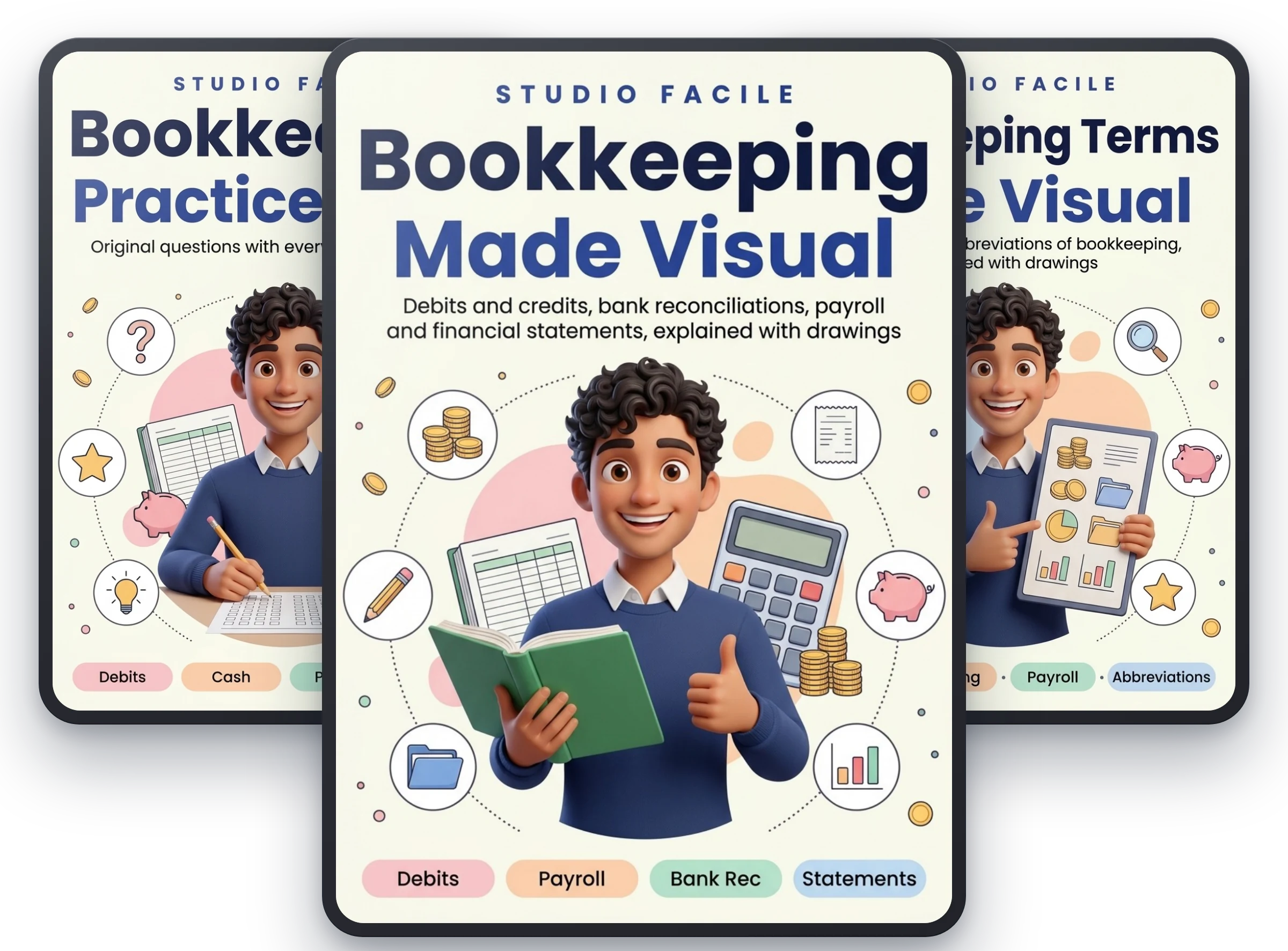 Bookkeeping Made Visual, with Bookkeeping Practice Tests and Bookkeeping Terms Made Visual free