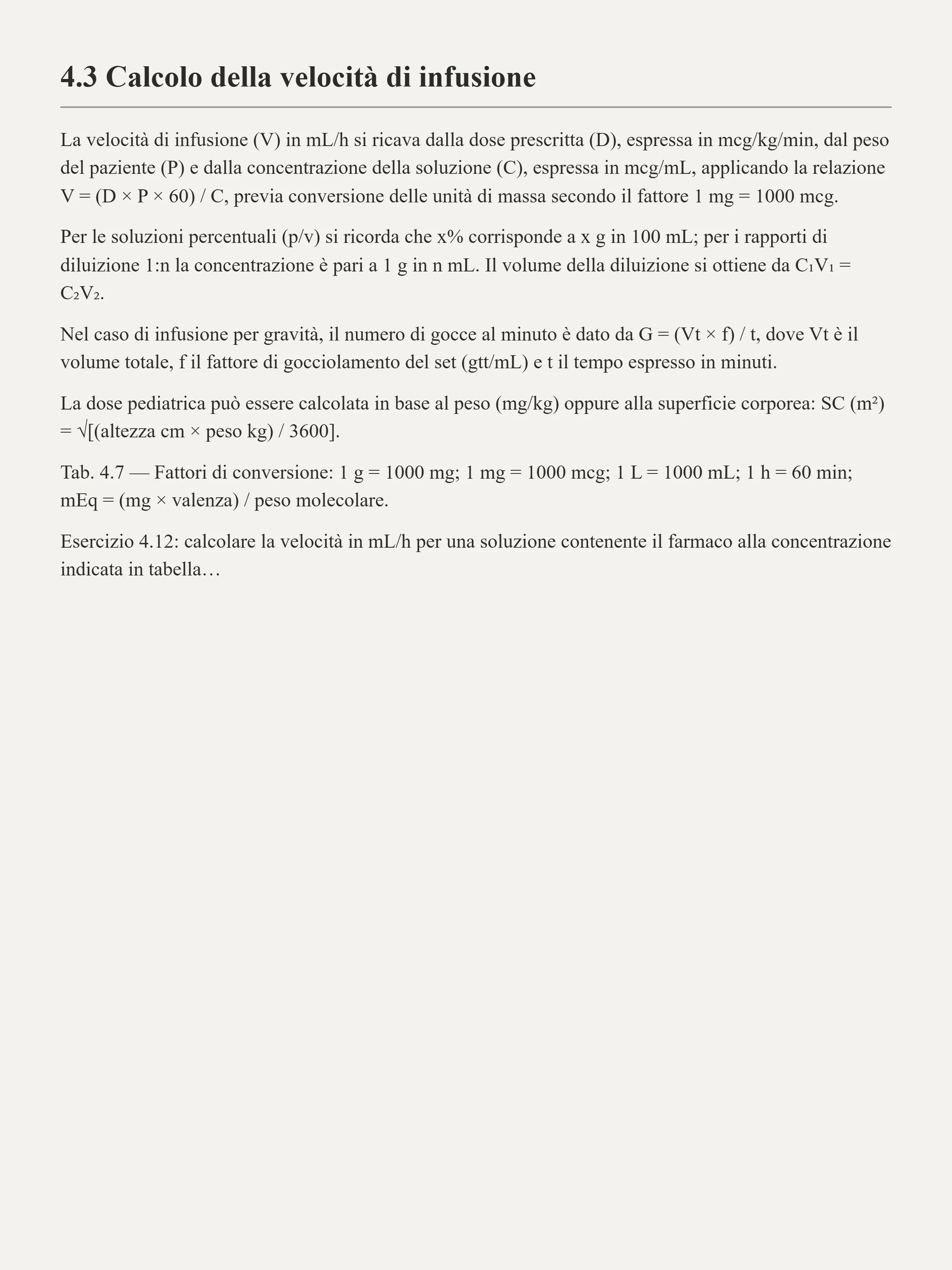 Una pagina di formule senza nessuna spiegazione