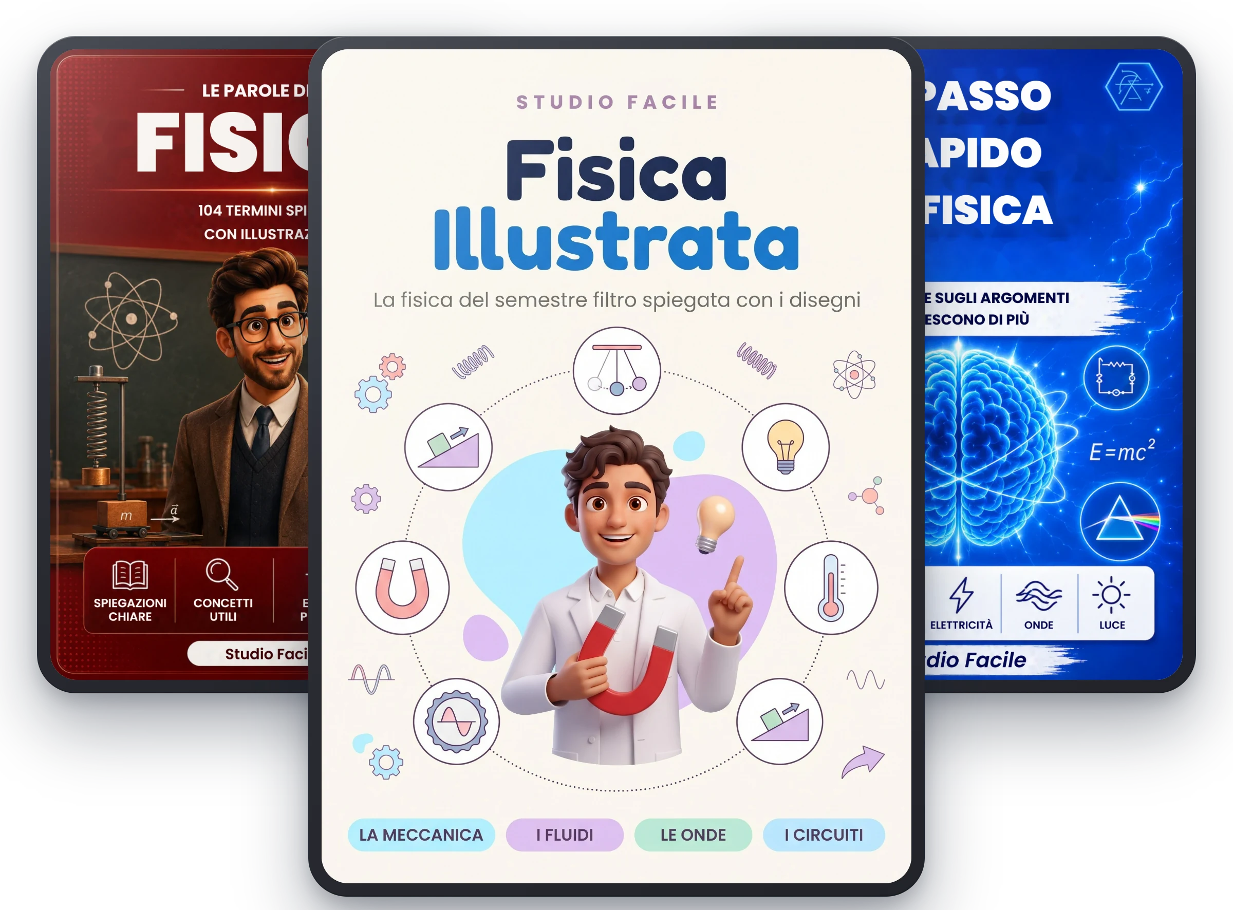 Fisica Illustrata, con Le Parole della Fisica e Ripasso Rapido di Fisica in regalo
