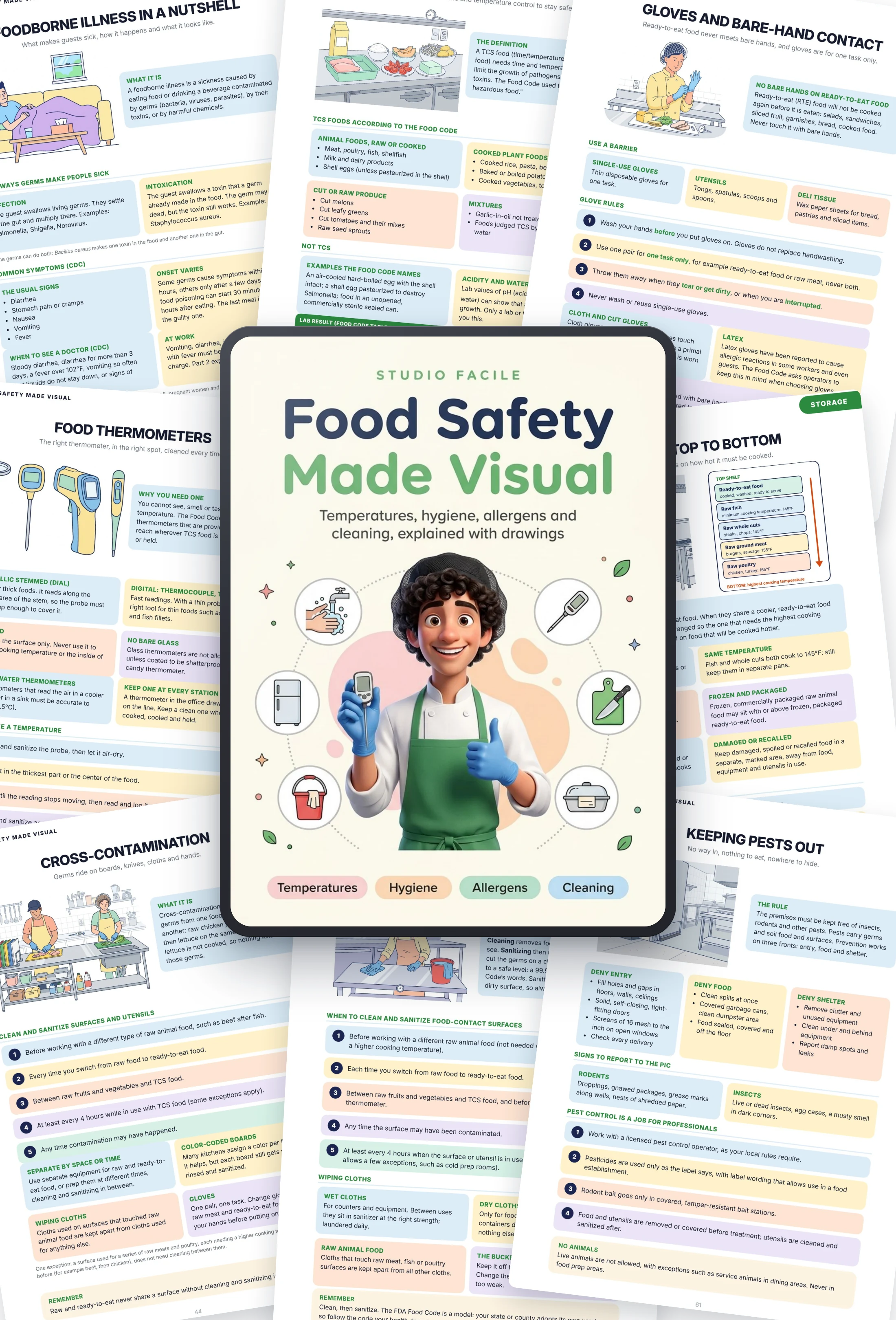 Food Safety Made Visual: the book and sample pages