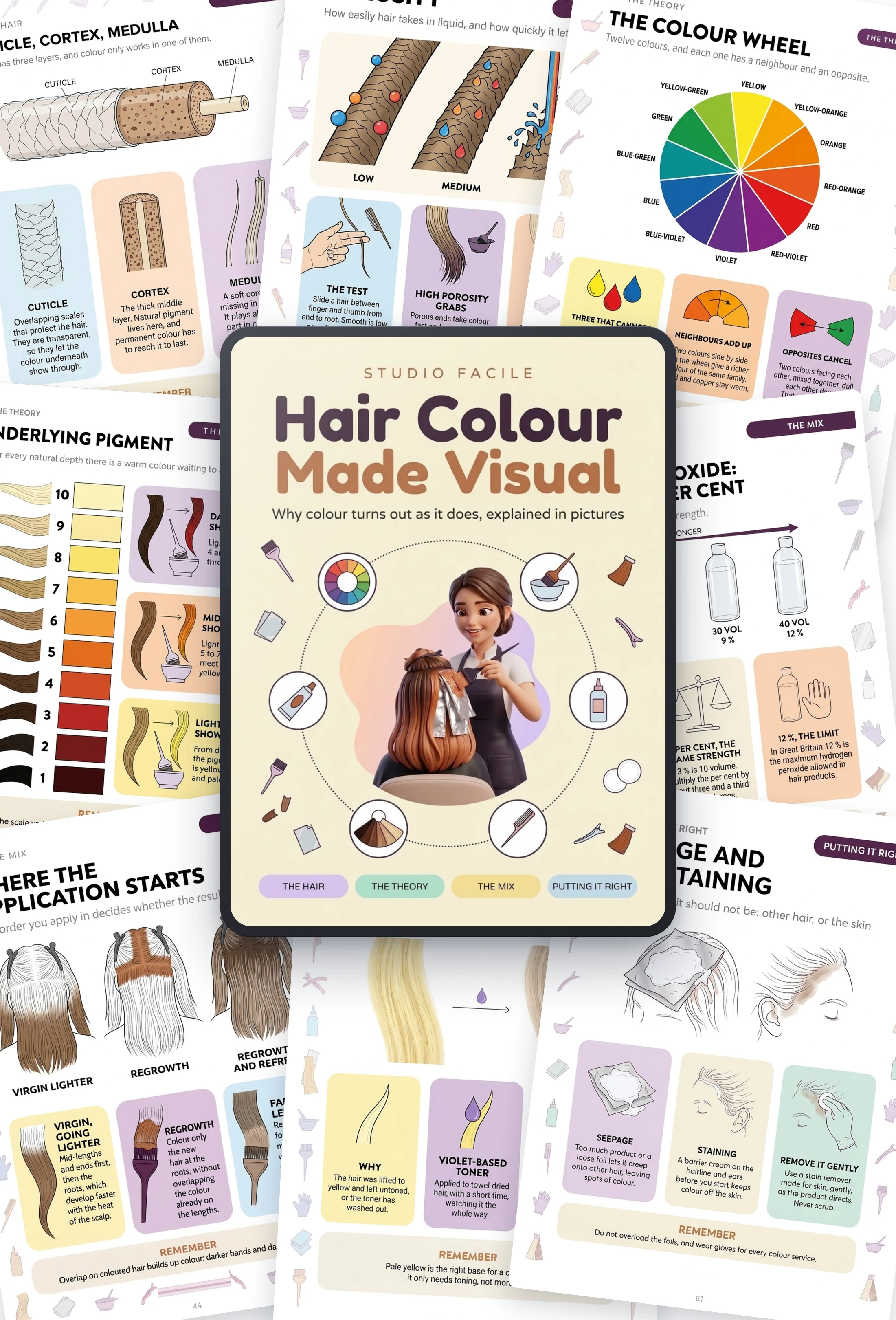 Hair Colour Made Visual: the book and sample pages