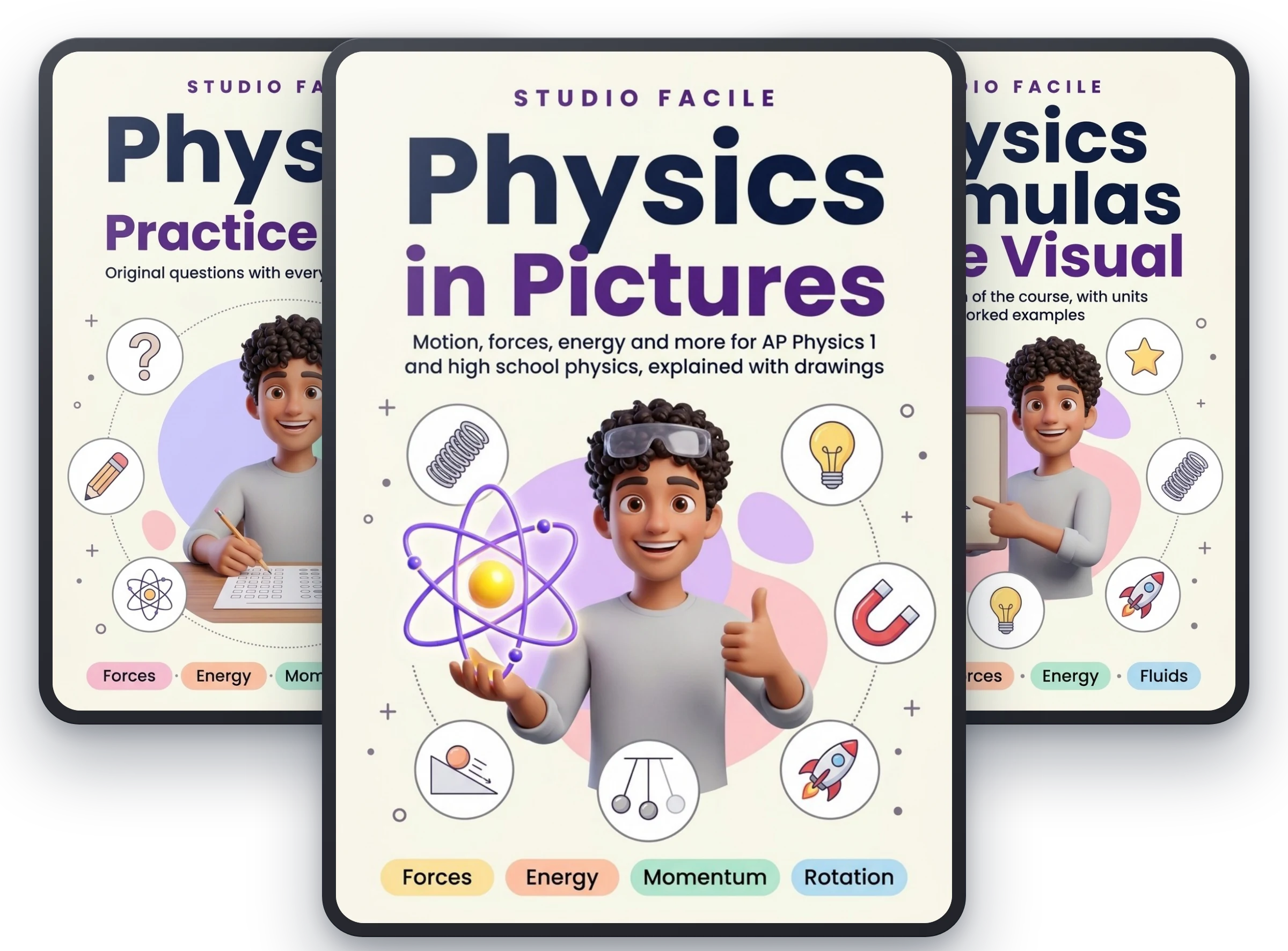 Physics in Pictures, with Physics Practice Tests and Physics Formulas Made Visual free