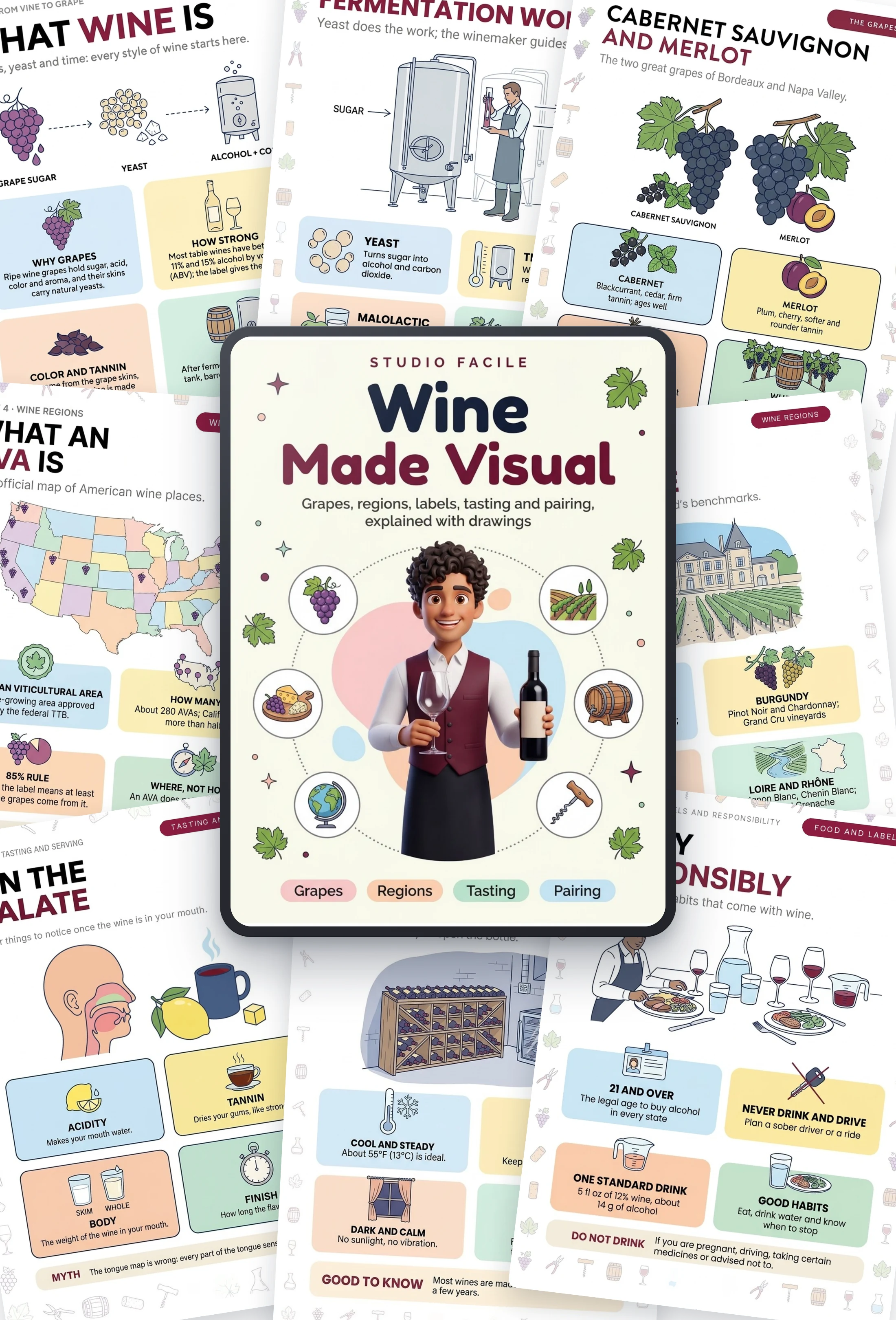 Wine Made Visual: the book and sample pages