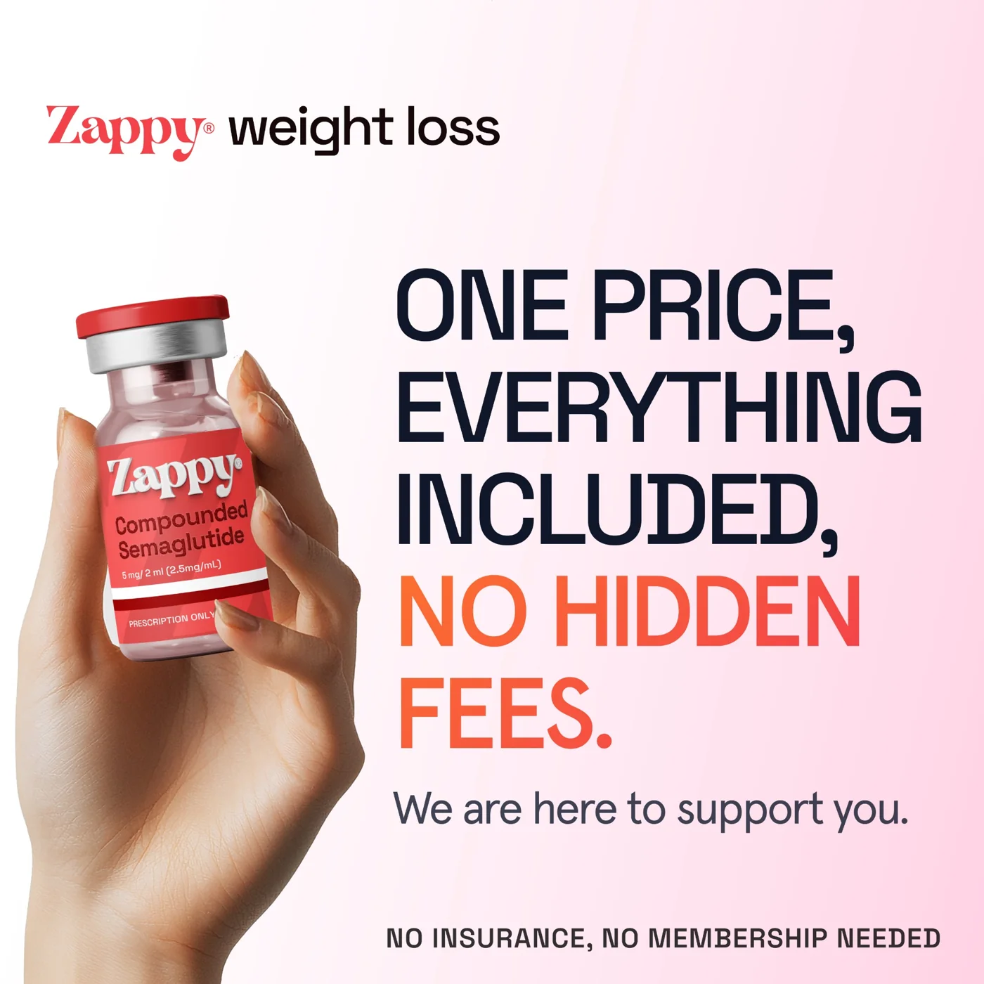 precio sin letra chica — Get Zappy Health