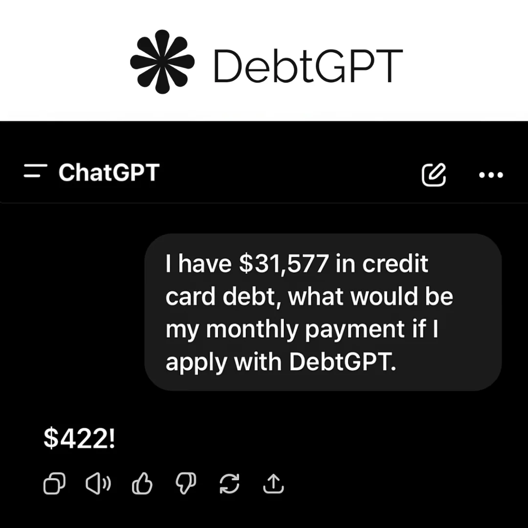 captura de chatgpt — Debtgpt